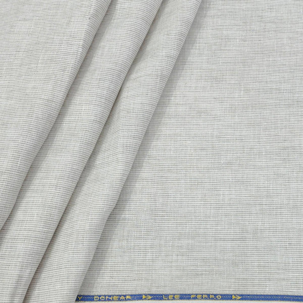 Shirt Fabric Donear 60Lea 100%Linen Pin Check Colour Dull Brown