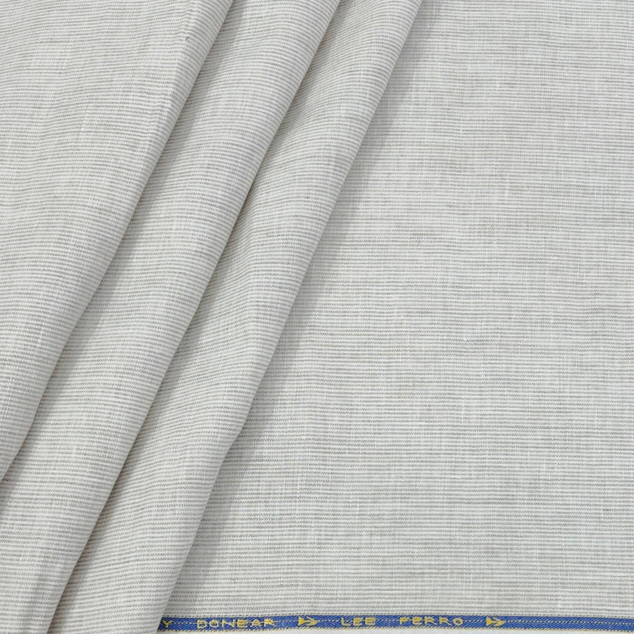 Shirt Fabric Donear 60Lea 100%Linen Pin Check Colour Dull Brown