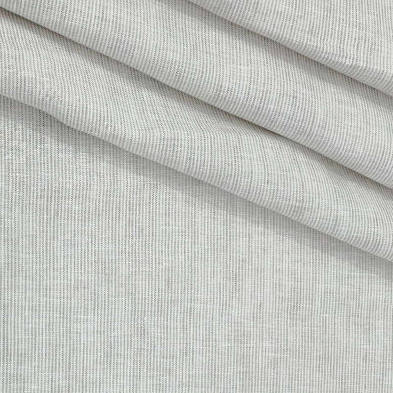 Shirt Fabric Donear 60Lea 100%Linen Pin Check Colour Dull Brown