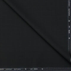 Trouser Fabric OCM Super 130s Wool Blended Check Colour Black