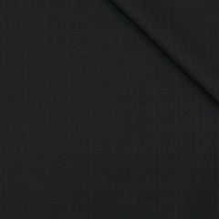 Trouser Fabric OCM Super 130s Wool Blended Check Colour Black
