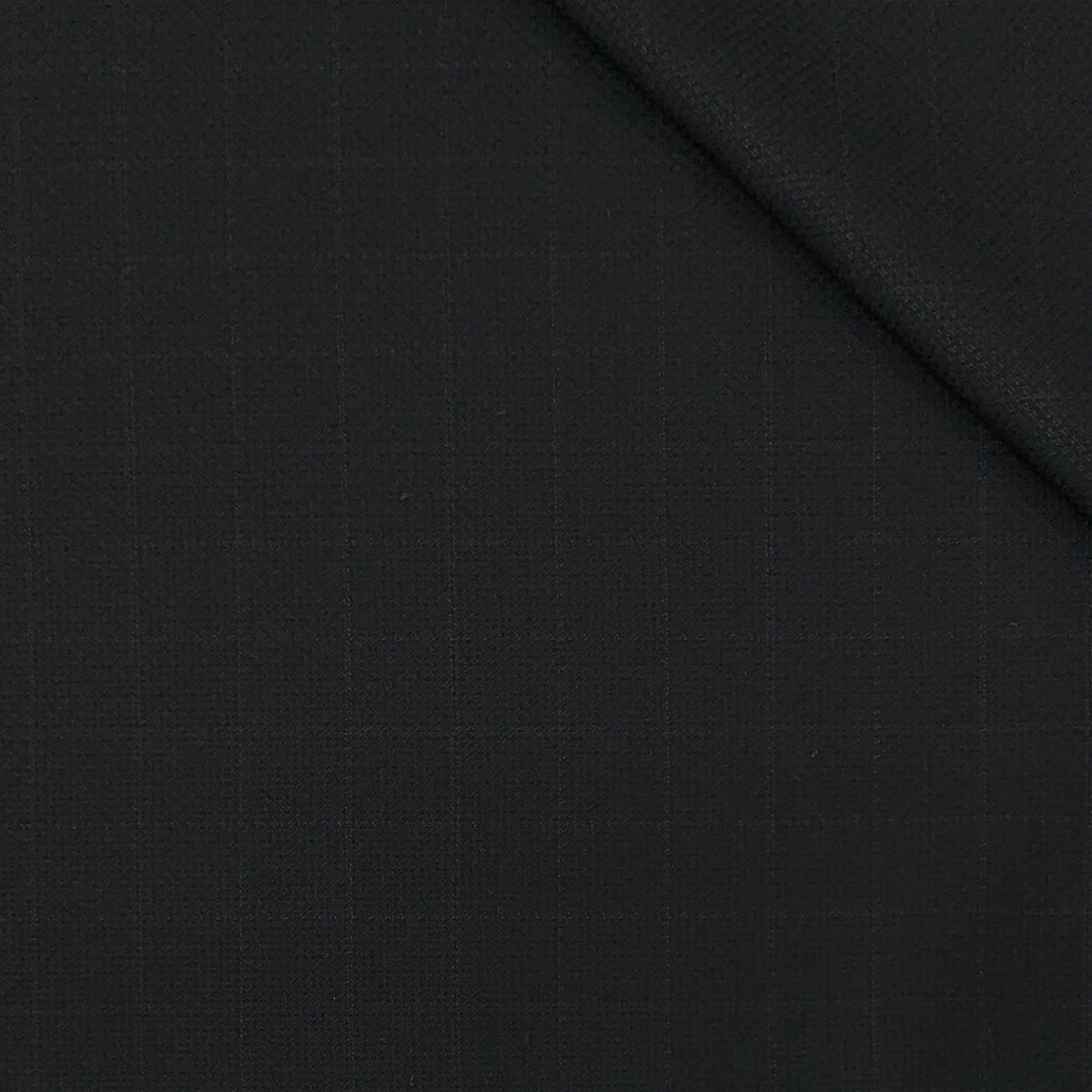 Trouser Fabric OCM Super 130s Wool Blended Check Colour Black