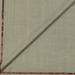 Trouser Fabric OCM Super 130s Wool Blended Slub Colour Brown