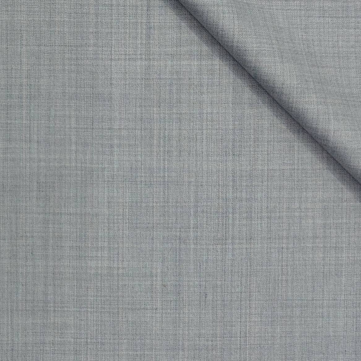 Trouser Fabric OCM Super 130s Wool Blended Slub Colour Light Grey