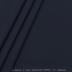 Trouser Fabric Donear 4Way Lycra Premium Plain Color Dark Blue