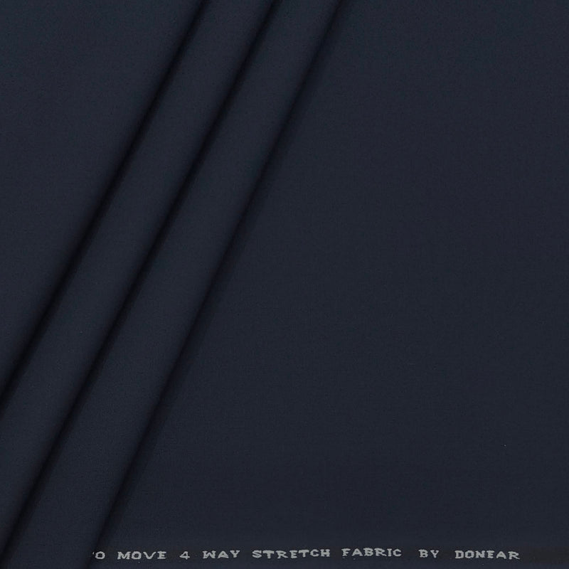 Trouser Fabric Donear 4Way Lycra Premium Plain Color Dark Blue