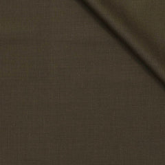 Trouser Fabric Canetti Italy Luxury 100s Wool Blended Slub Colour Cacao Brown