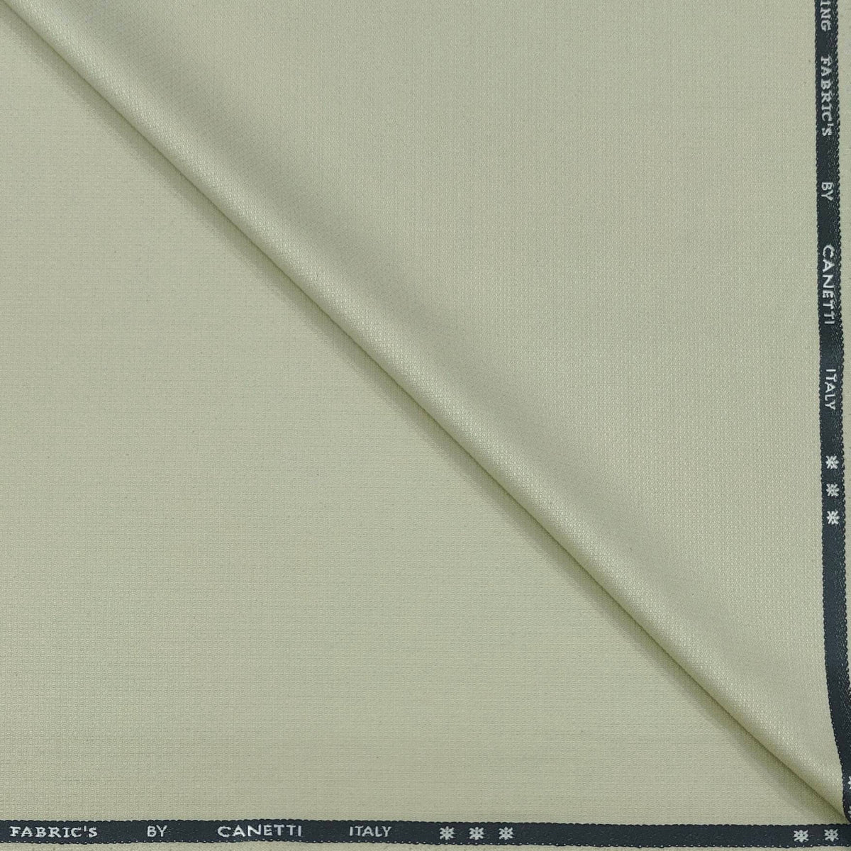 Trouser Fabric Canetti Italy Luxury TR Pin Check Colour Cream