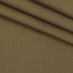 Trouser Fabric Canetti Italy Luxury Poly Viscose Slub Colour Golden Brown