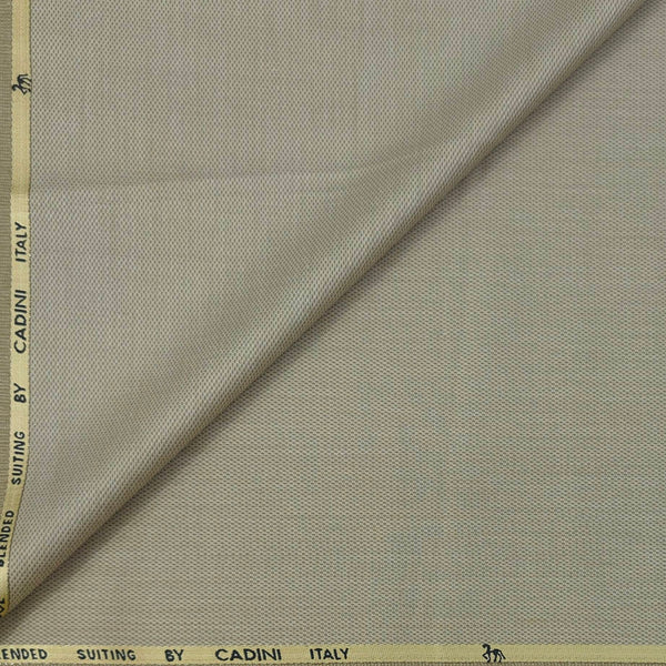 Trouser Fabric Canetti Italy Luxury 90s Wool Blended Dobby Colour Sand Brown