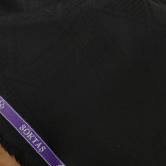 Shirt Fabric Soktas Finest 80s Giza Cotton Jacquard Colour Black