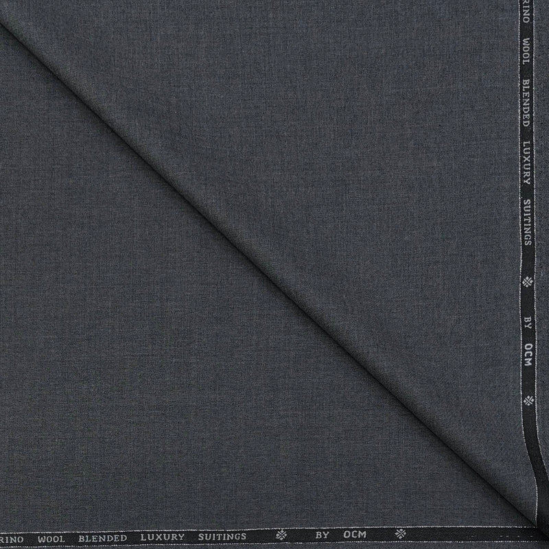 Trouser Fabric OCM Super 130s Wool Blended Worsted Colour Grey