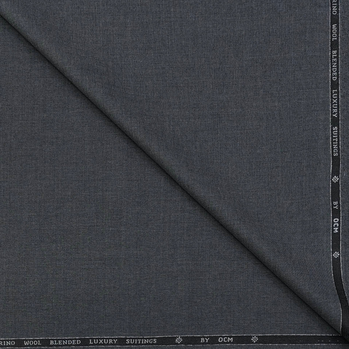 Trouser Fabric OCM Super 130s Wool Blended Worsted Colour Grey