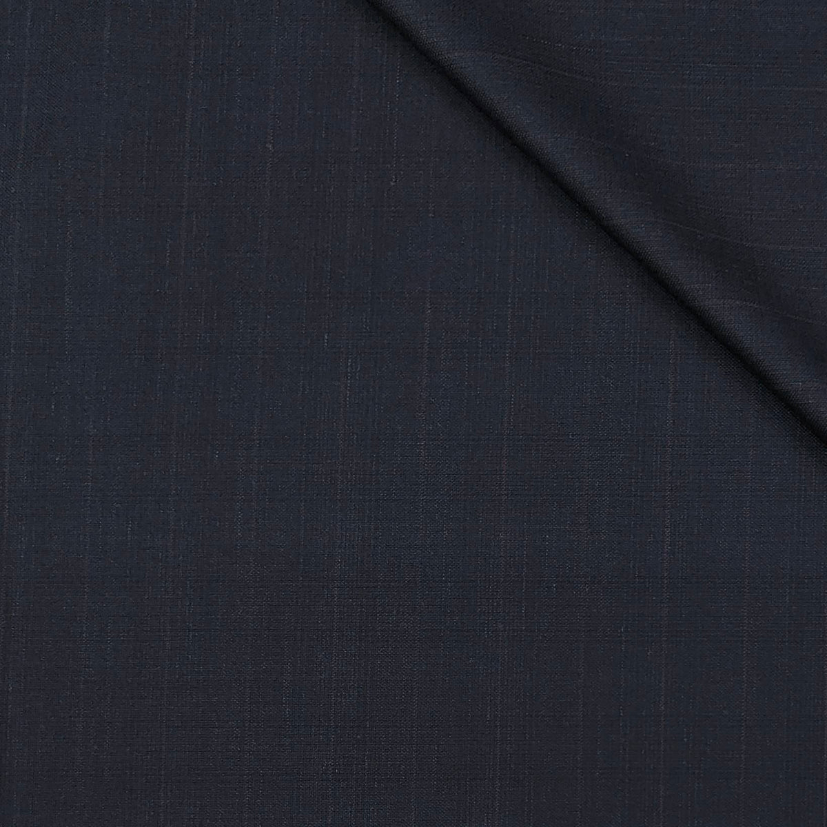 Trouser Fabric Canetti Italy Luxury 100s Wool Blended Stretchable Check Colour Carbon Blue