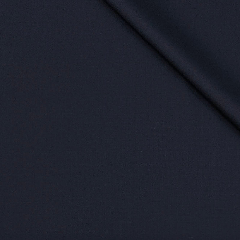 Trouser Fabric Canetti Italy Luxury 100s Wool Blended Plain Colour Dark Blue