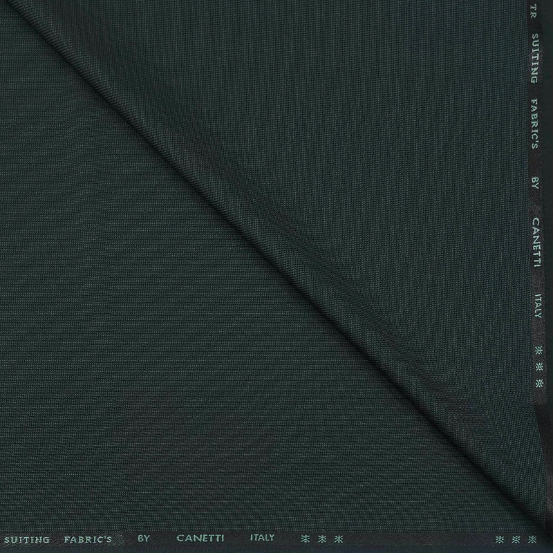 Trouser Fabric Canetti Italy Luxury TR Dotted Colour Dark Pine Green