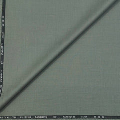 Trouser Fabric Canetti Italy Luxury TR Textured Colour Elaichi Green