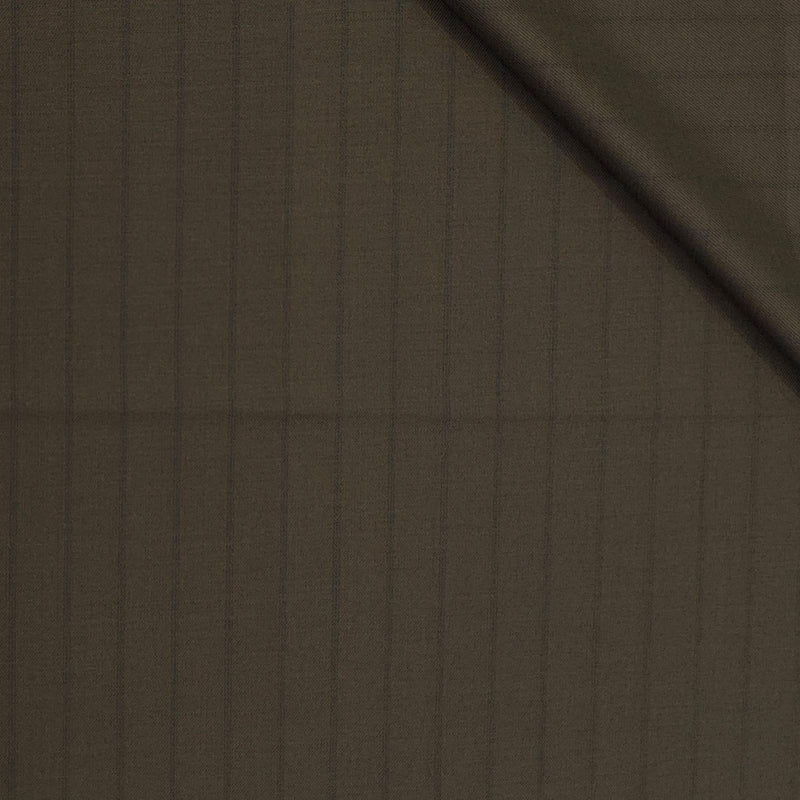 Trouser Fabric Canetti Italy Luxury TR Broad Lining Colour Greyish Brown