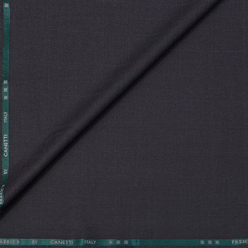 Trouser Fabric Canetti Italy Luxury TR Broad Check Colour Fade Wine