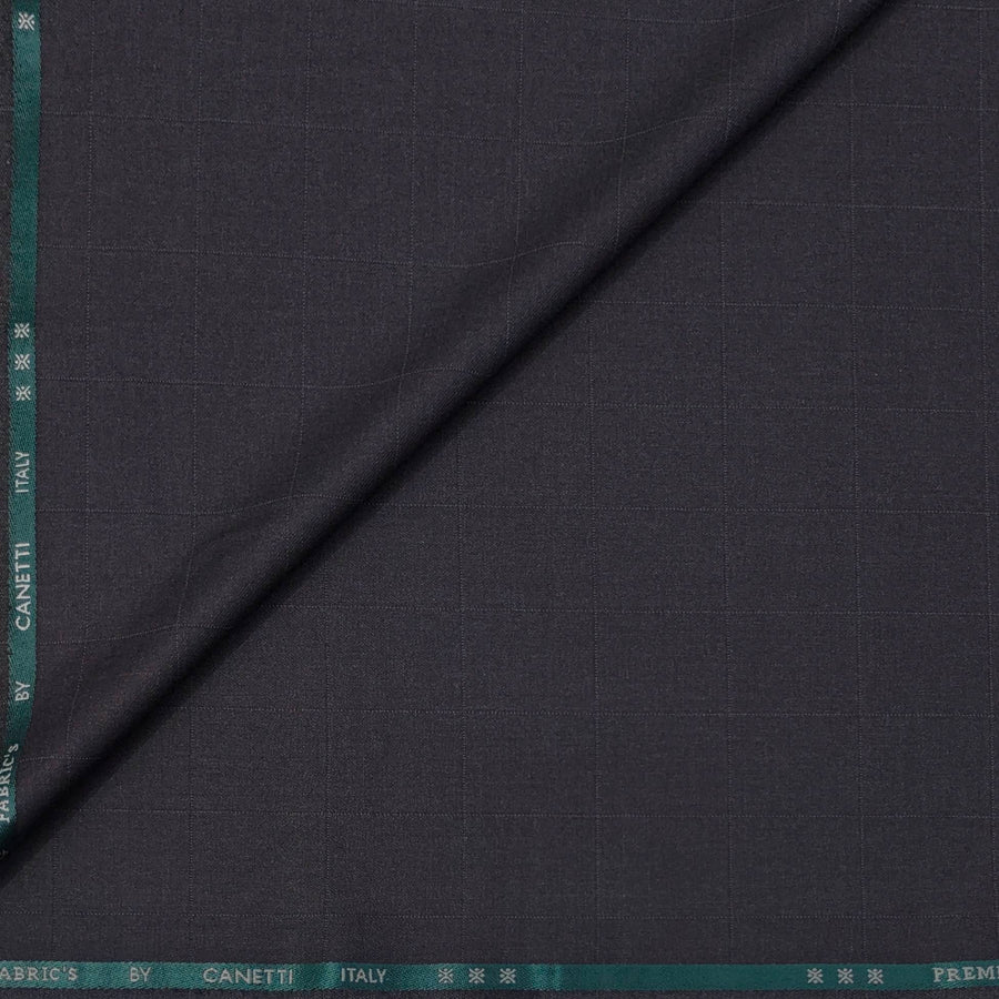 Trouser Fabric Canetti Italy Luxury TR Broad Check Colour Fade Wine