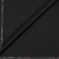 Trouser Fabric Canetti Italy Luxury Stretchable Poly Viscose Plain Colour Dark Taupe Brown