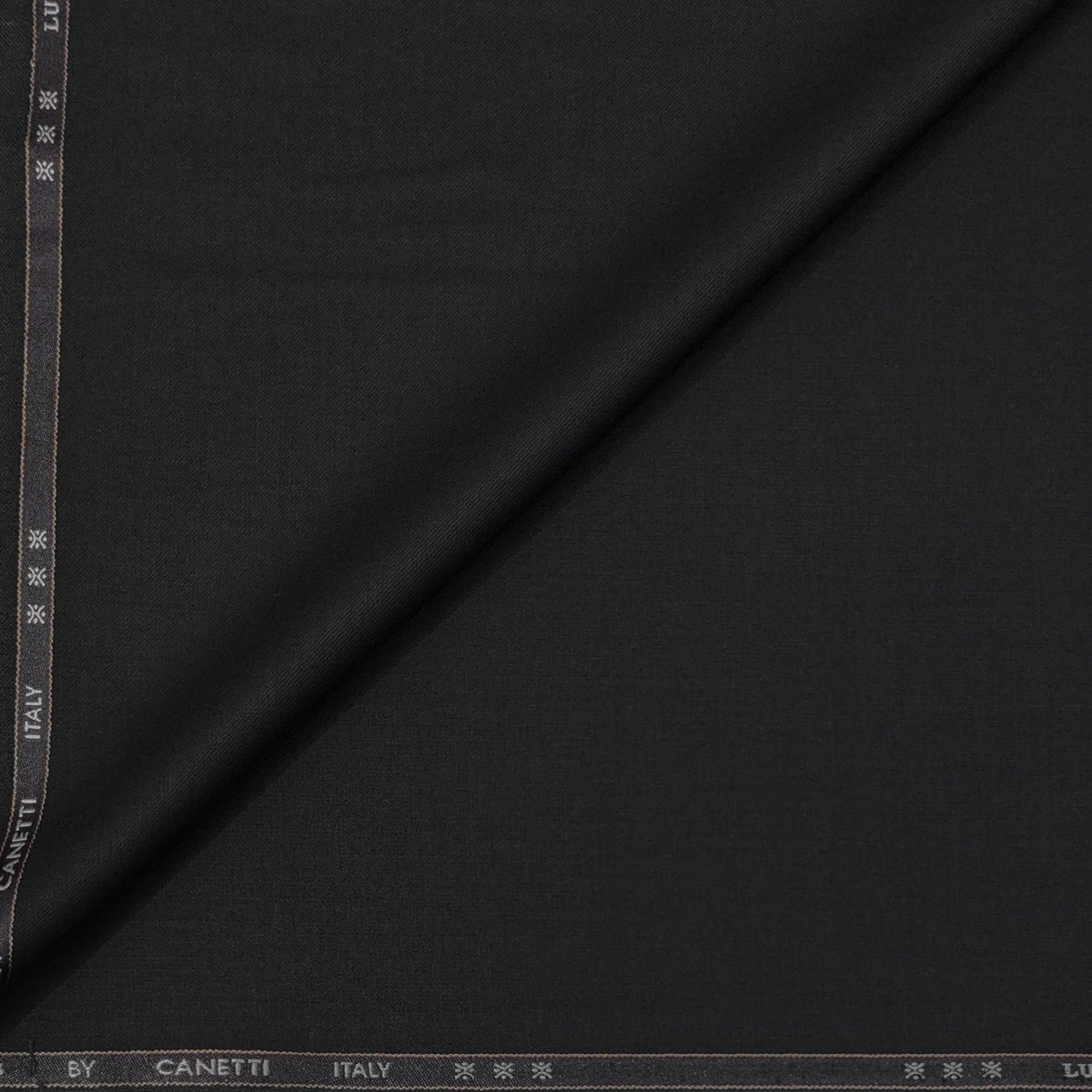 Trouser Fabric Canetti Italy Luxury Stretchable Poly Viscose Plain Colour Dark Taupe Brown