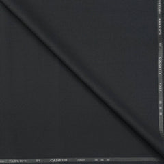 Trouser Fabric Canetti Italy Luxury Stretchable Poly Viscose Pin Check Colour Crow Grey