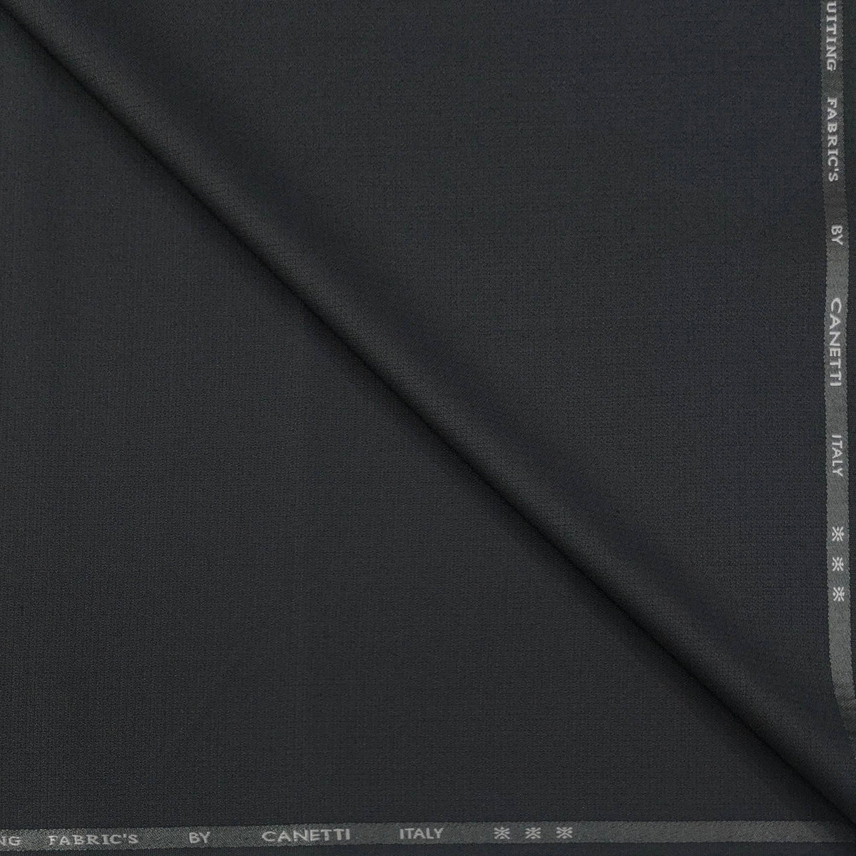 Trouser Fabric Canetti Italy Luxury Stretchable Poly Viscose Pin Check Colour Crow Grey