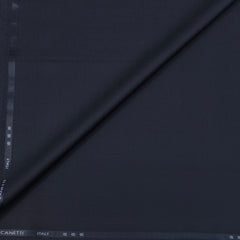 Trouser Fabric Canetti Italy Luxury Stretchable Poly Viscose Lining Colour Dark Blue