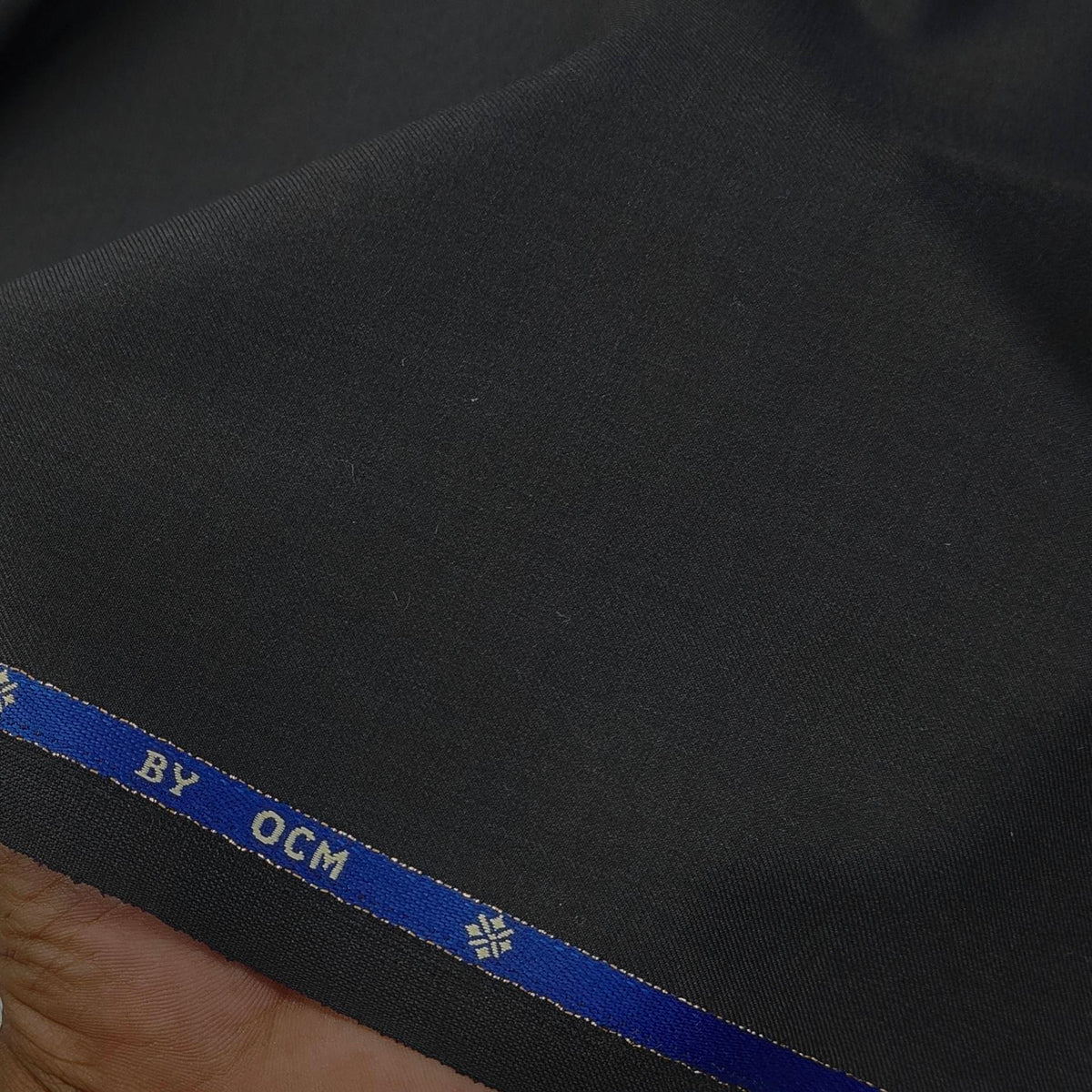 Trouser Fabric OCM Super 130s Wool Blended Plain Colour Steel Grey