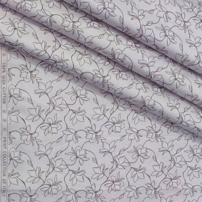 Shirt Fabric ManTire Giza Cotton Printed Colour Light Princess Purple