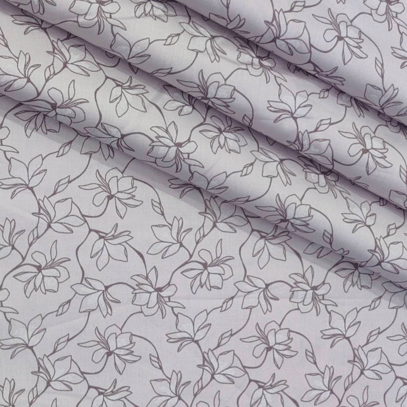 Shirt Fabric ManTire Giza Cotton Printed Colour Light Princess Purple