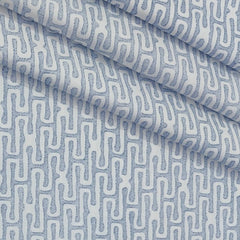 Shirt Fabric ManTire Giza Cotton Printed Colour Light Blue
