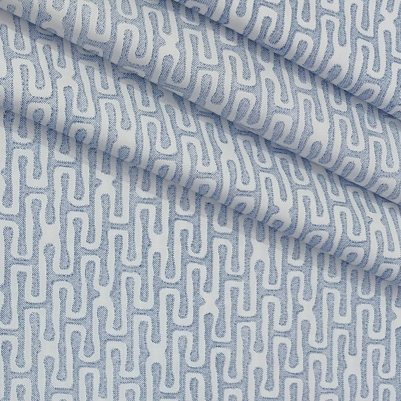 Shirt Fabric ManTire Giza Cotton Printed Colour Light Blue