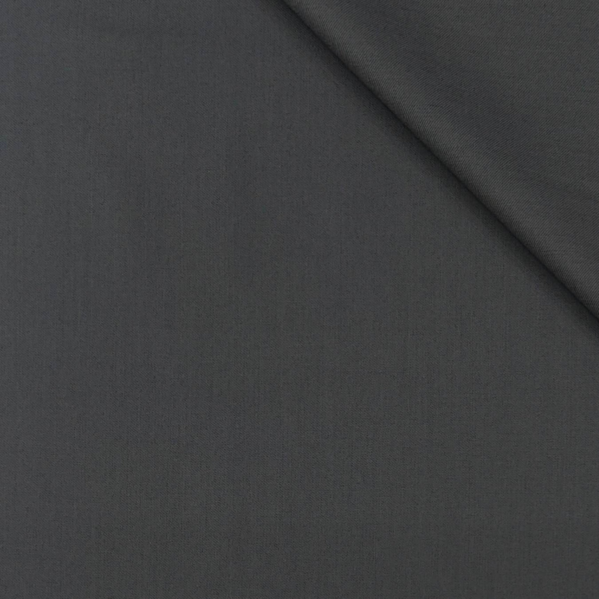 Trouser Fabric OCM Super 130s Wool Blended Plain Colour Zinc Grey
