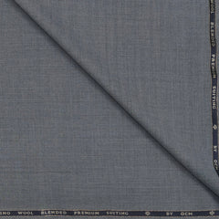 Trouser Fabric OCM Super 130s Wool Blended Slub Colour Worsted Grey