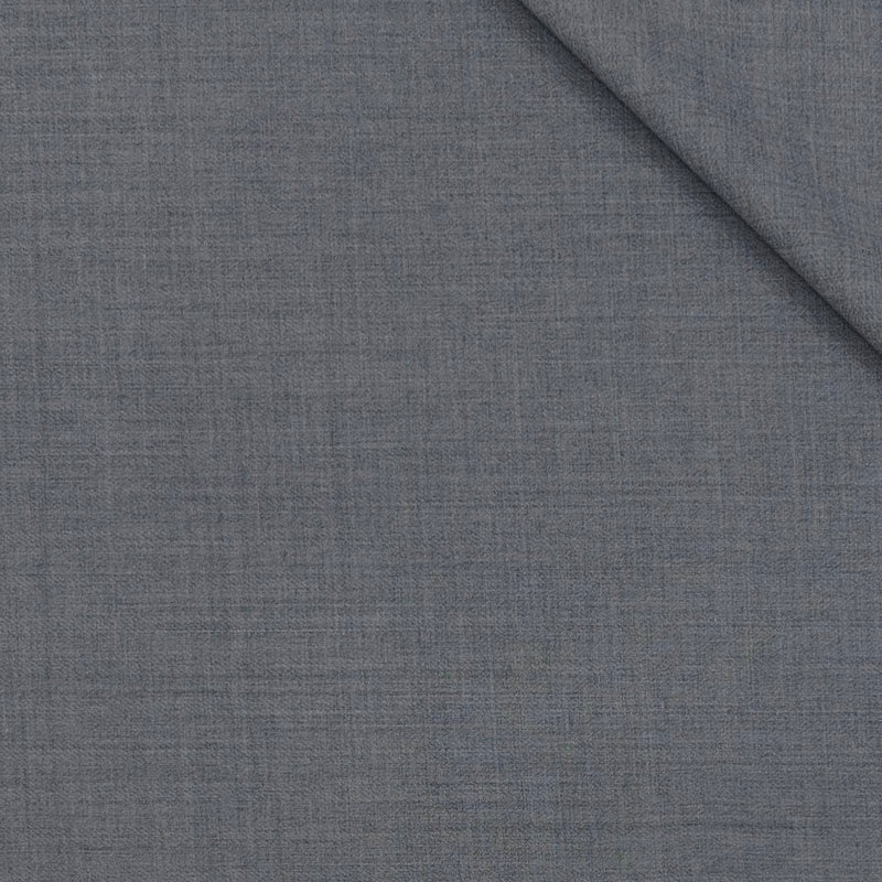 Trouser Fabric OCM Super 130s Wool Blended Slub Colour Worsted Grey