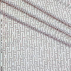 Shirt Fabric ManTire Giza Cotton Printed Colour Light Pink