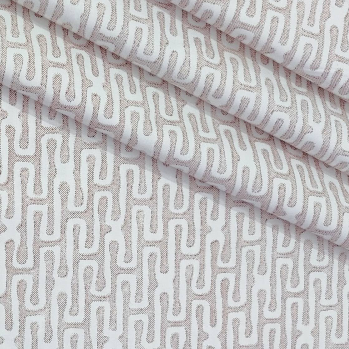 Shirt Fabric ManTire Giza Cotton Printed Colour Light Pink
