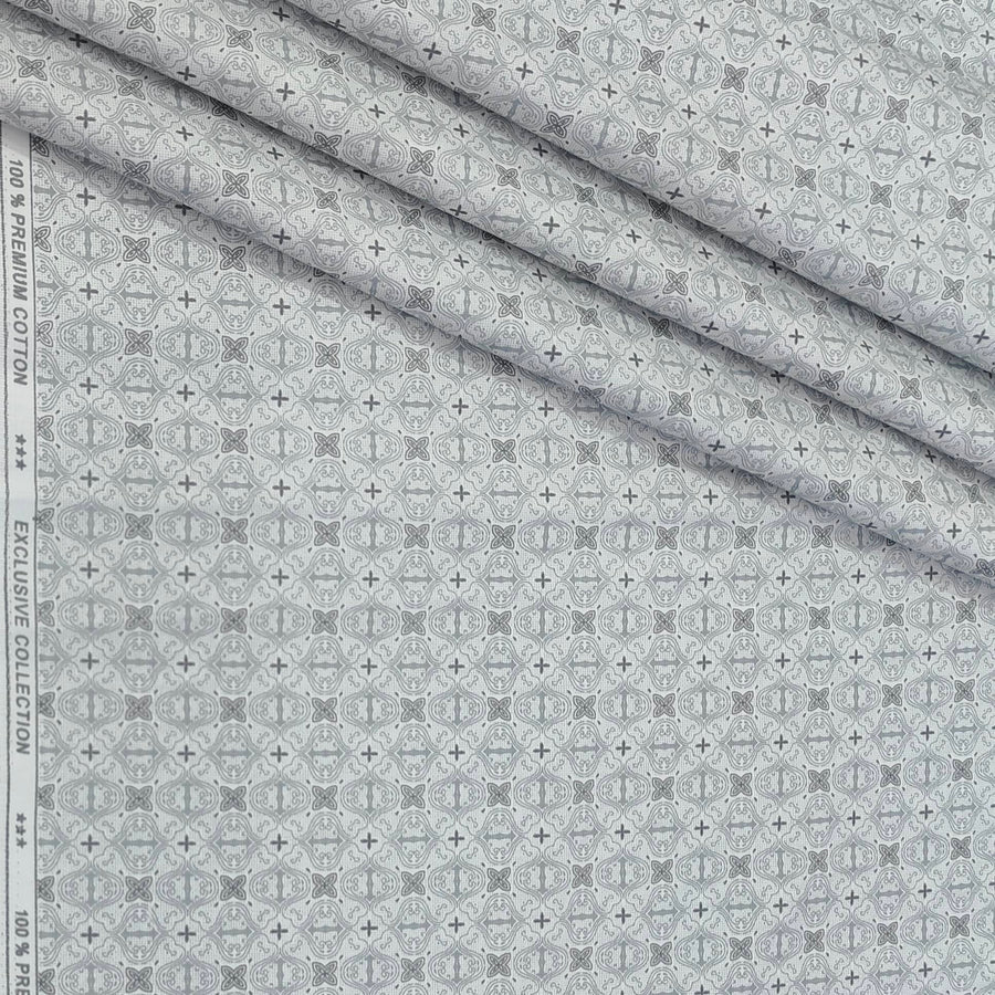 Shirt Fabric ManTire Giza Cotton Printed Colour Multicolour