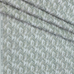 Shirt Fabric ManTire Giza Cotton Printed Colour Light Green