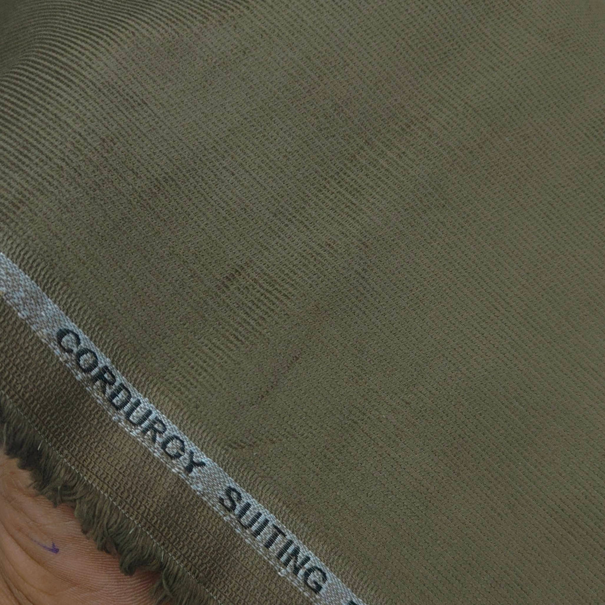 Corduroy Donear Pure Cotton stretchable Trouser Fabric Colour Dark Green