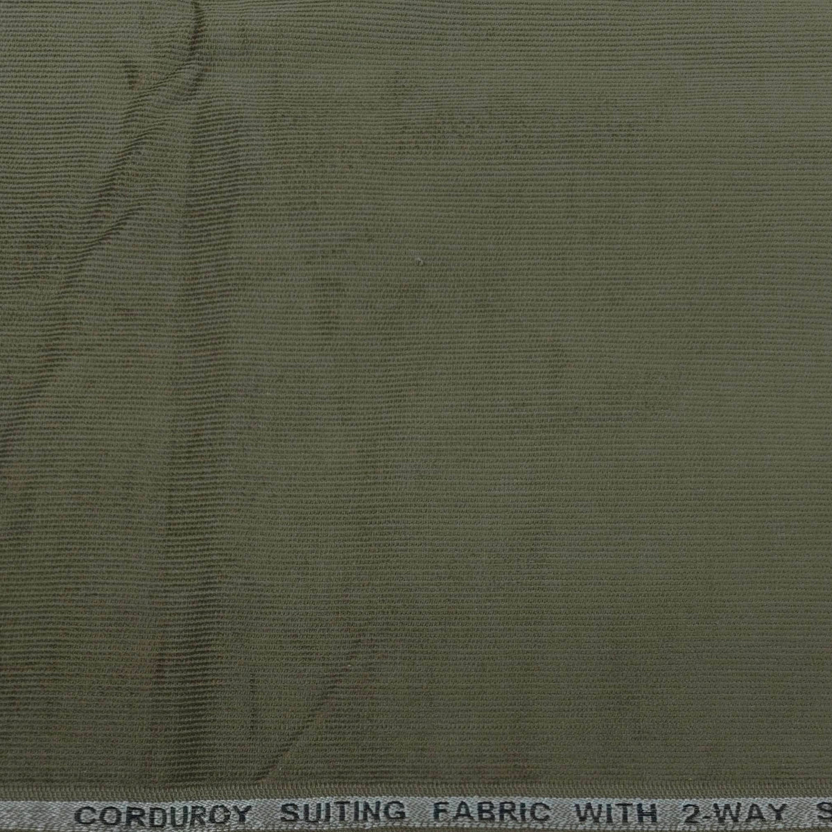 Corduroy Donear Pure Cotton stretchable Trouser Fabric Colour Dark Green