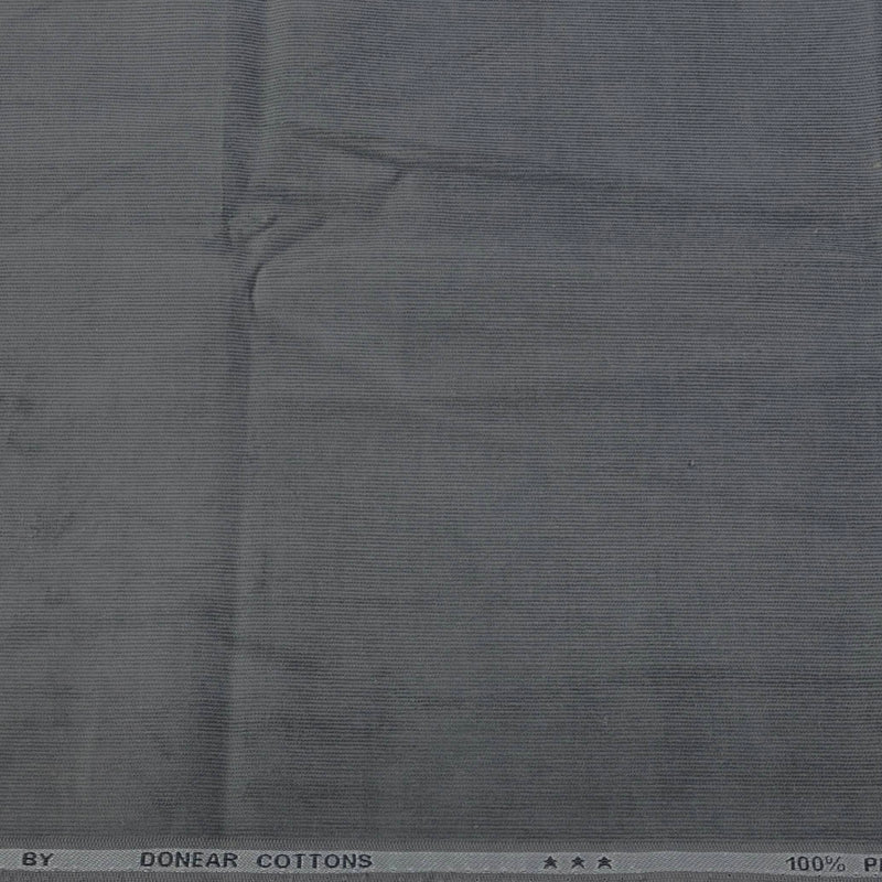 Corduroy Donear Pure Cotton stretchable Trouser Fabric Colour Grey