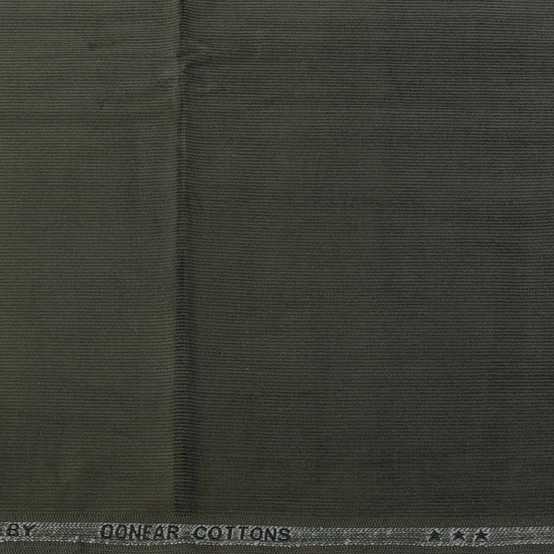 Corduroy Donear Pure Cotton stretchable Trouser Fabric Colour Faded Dark Green