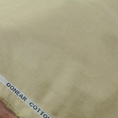 Corduroy Donear Pure Cotton stretchable Trouser Fabric Colour Cream
