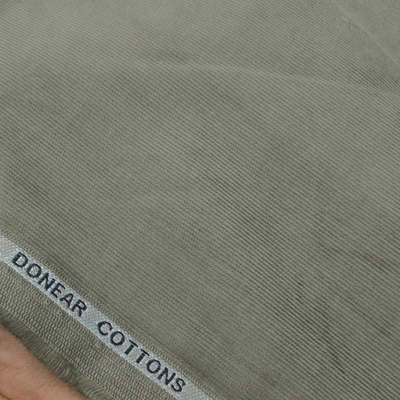 Corduroy Donear Pure Cotton stretchable Trouser Fabric Colour Light Green