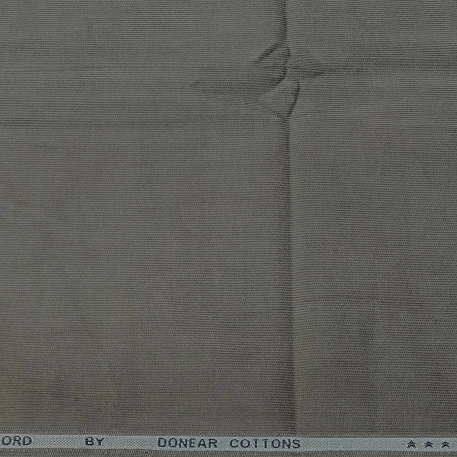 Corduroy Donear Pure Cotton stretchable Trouser Fabric Colour Greenish Grey