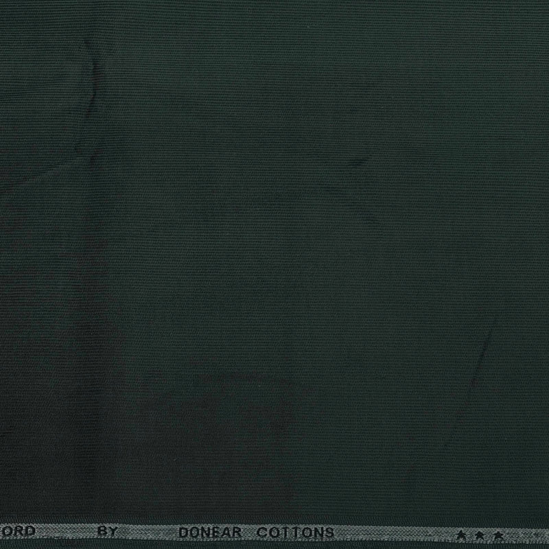 Corduroy Donear Pure Cotton stretchable Trouser Fabric Colour Pine Green