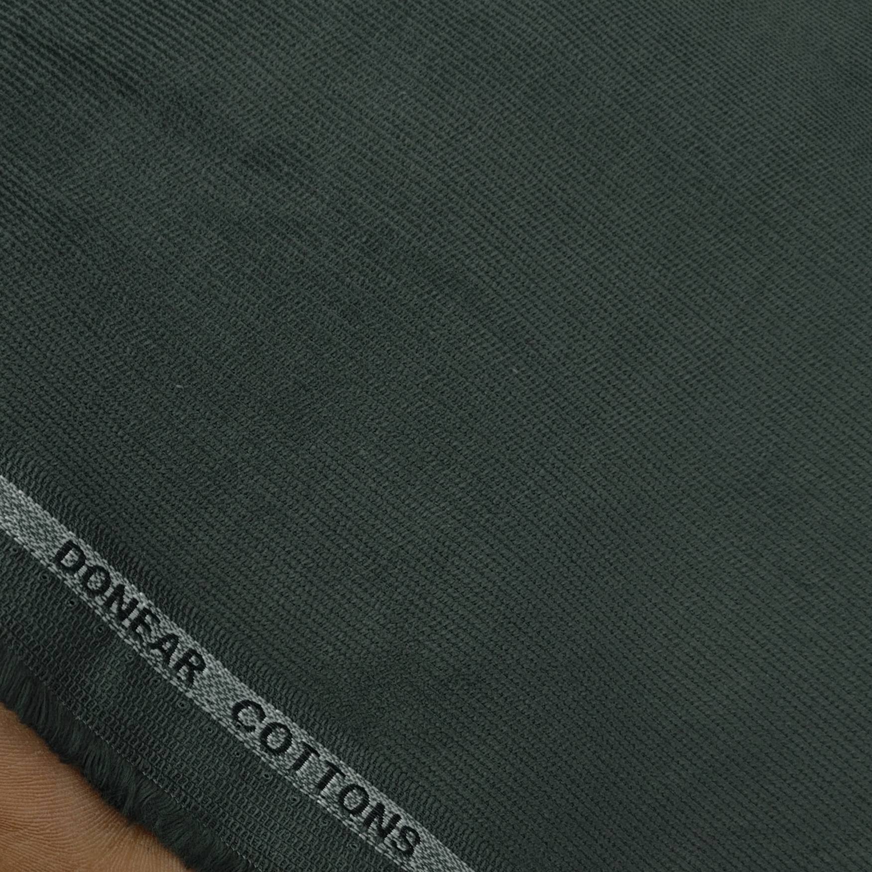Corduroy Donear Pure Cotton stretchable Trouser Fabric Colour Pine Gre ...